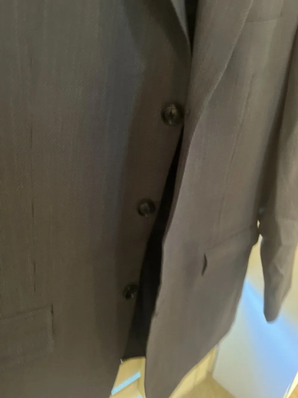 Calvin Klein Men's Sport Coat, 41 R, BEAUTIFUL BLUE BIRDSEYE, 100% Wool